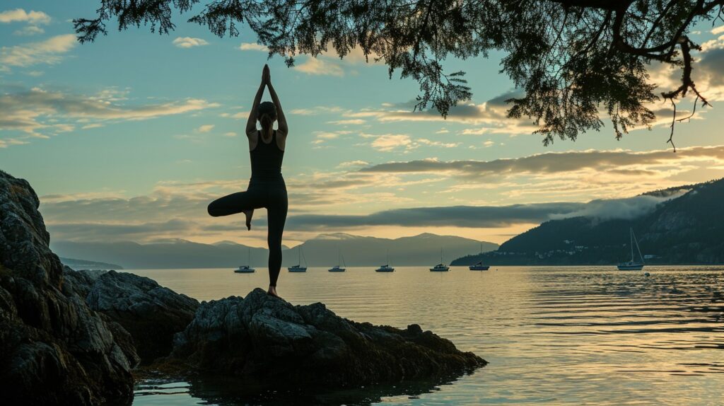 girl doing yoga for physical health. image source: pexels